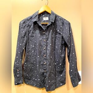 Marine Layer Valley Star Celestial Print Button Down Shirt Size Extra Small